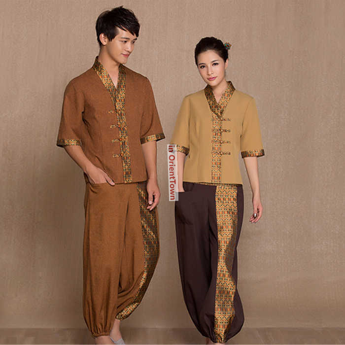 Spa Wellness Beauty - Thai-Style SPA Massage-Set: Oberteil + Hose,
