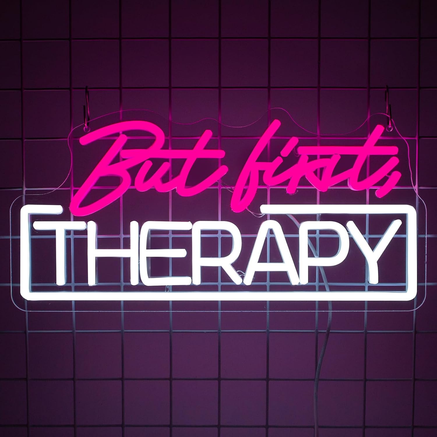Spa Wellness Beauty - Selbstpflege Aber Zuerst Therapie Neonschild USB-Betriebene