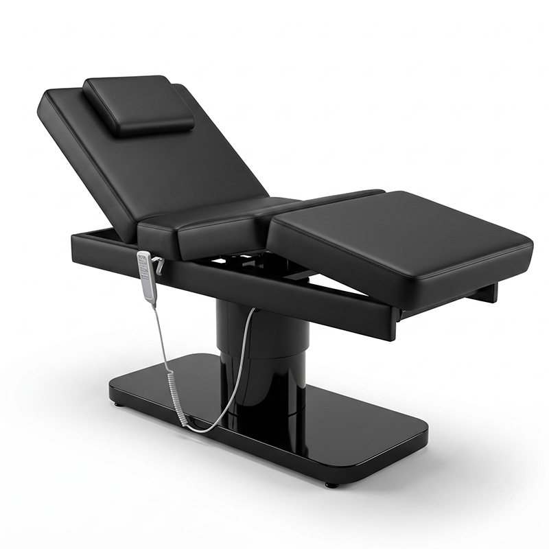 Spa Wellness Beauty - Schwarzes Minimalistisches 3-Motoren Spa-Massagebett für Schönheitssalons