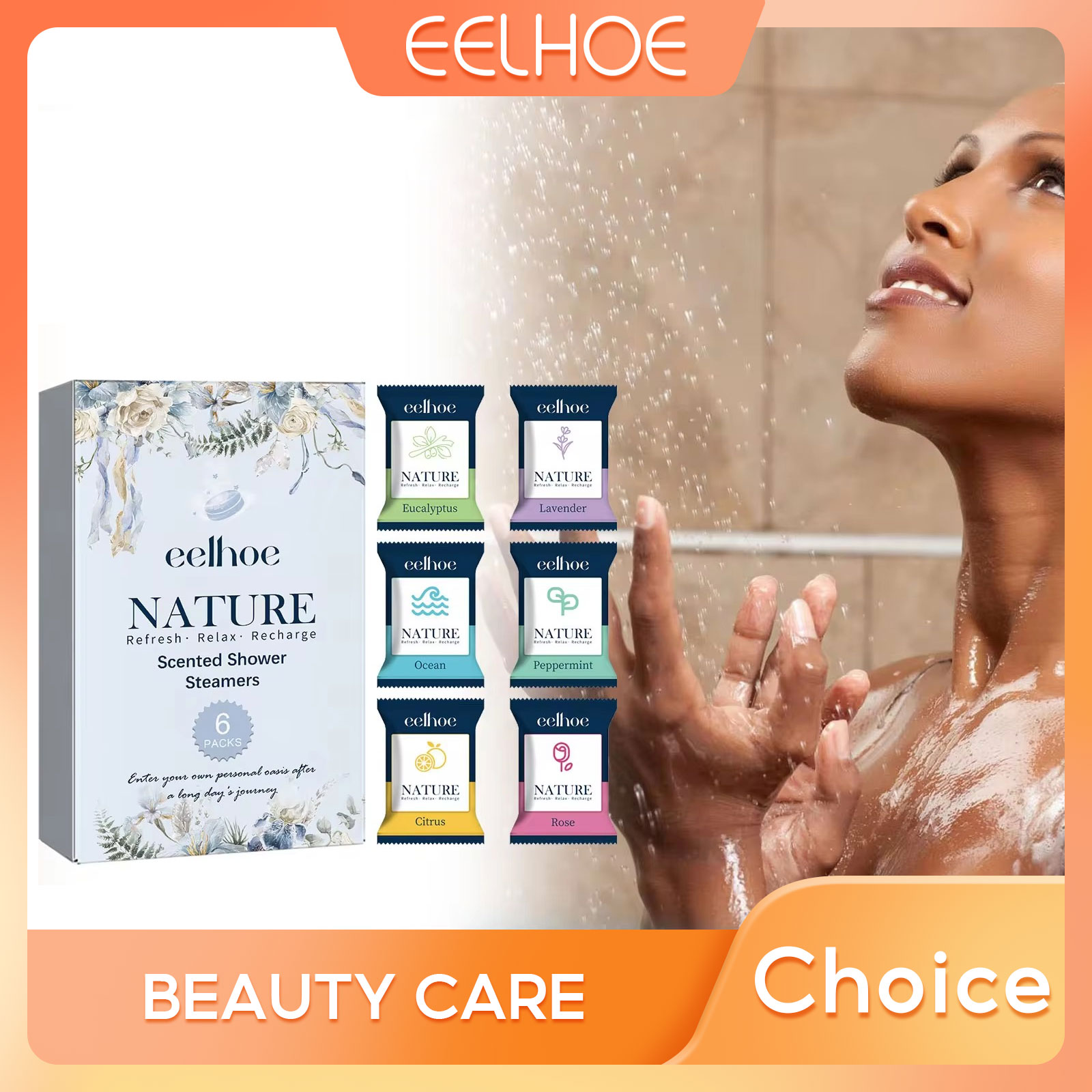 Shower Steamer Tablet - Eelhoe Relief natürlich duftende Dusch dampfer