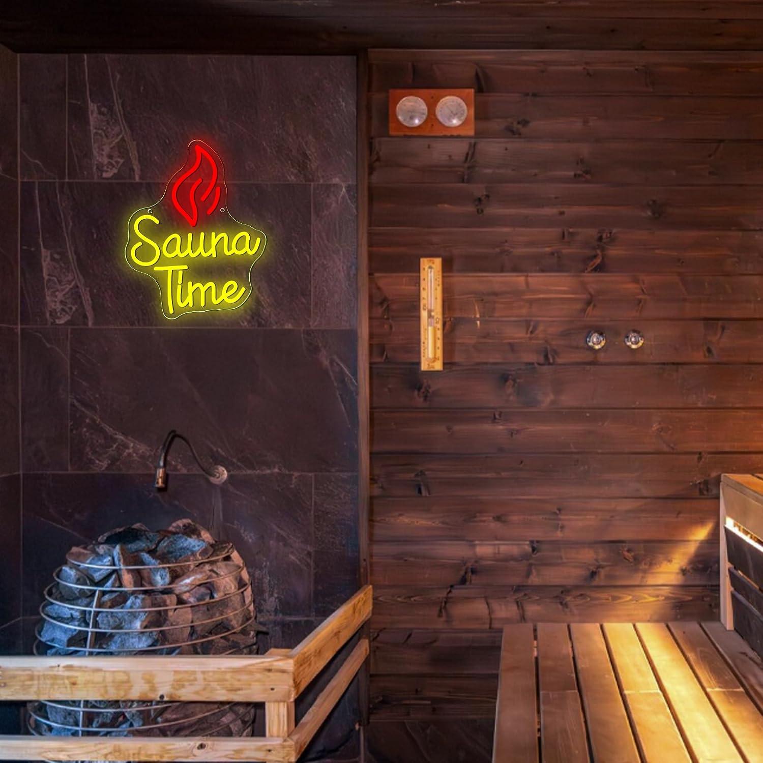 Sauna Time Neon-Schild, USB-di – Spa Wellness Gym Bewertung und Preis