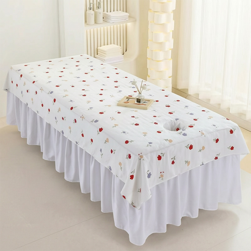 Bedrucktes Massage-Tischlaken  – Spa Wellness Beauty Bewertung und Preis
